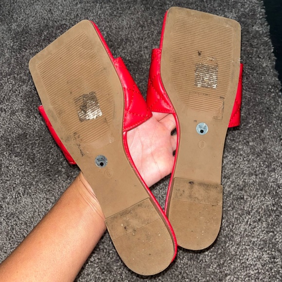 NWOT Red Quilted Chanel Lookalike Sandals - Picture 6 of 6